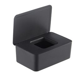 Zch Vævskasse Støvtæt vævskasse Vådservietter Dispenser Black