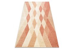 RugsX Tæppe FEEL 5674/17911 Diamanter beige /terracotta orange 140x190 cm