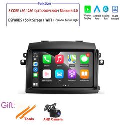 Bicaco For Toyota Sienna 2 II Xl20 2003 - 2010 bil radio multimedia videospiller navigasjon 2 din auto bt 5.0 adapter trådløs D 8G 128G CAM