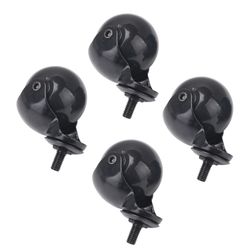 4Pcs 2 tommer sort drejekugle hjul 8x15mm møbler reservedele