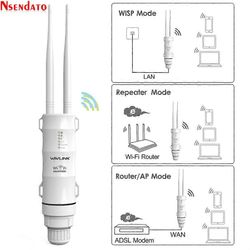 AC600 2.4G / 5G kaksikaistainen suuritehoinen ulkona säänkestävä 30db langaton wifi-reititin / AP-toistimen jatke 1000mW 15KV ulkoantenni AU-pistoke