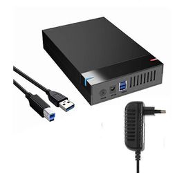 2,5 / 3,5 tuuman kiintolevykotelo USB3.0-kiintolevykotelo SATA USB 3.0 ulkoinen kiintolevynlukija 10 Tt: n sovitin PC-kannettavalle EU Plug