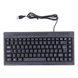 Langallinen näppäimistö Mini 87 näppäintä USB-pöytätietokone Tietokoneen lisävarusteet Officeenglanniksi