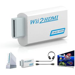 Wii til HDMI Adapter, Wii til HDMI Converter Connector understøtter alle Wii Display Modes