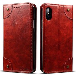 AIR Apple iPhone 6 Plus / 6s Plus Soft Wallet læderetui - Rød