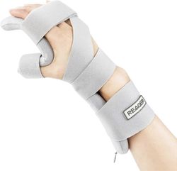 Stroke Hand Splint Soft Function Resting Wrist Orthosis Night Hand Splint Support Immobilizer (R)-MXBC