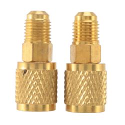 R410A-sovitin 5/16" SAE-naaras - 1/4" SAE-uros-pikaliitin Mini Split AC -järjestelmään