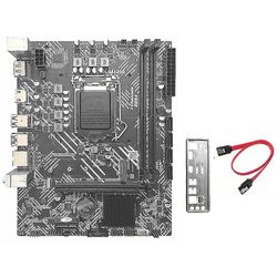 H510 Mboard+SATA-kabel+baffle A1200 DDR4 Gigabit LAN til G5900 G6400 I3-10100 I5-10400F I7-1