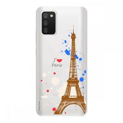Crazy Kase Cover Til Samsung Galaxy A02s I Fleksibel Silikone 1 Mm, Paris Eiffeltårnet