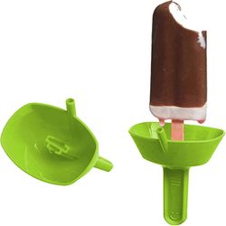 Tippumaton popsicle-pidike Mess Free Frozen Treats -pidike oljilla lapsille vihreä