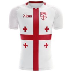 Airo Sportswear 2024-2025 Georgia Flag Concept Fodboldtrøje Hvid M