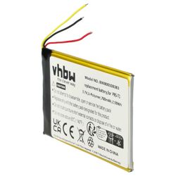 vhbw-akku, joka on yhteensopiva Sony Portable Reader PRS-T2:n ja PRS-T1 eBook Readerin kanssa (700 mAh, 3,7 V, Li-polymeeri) ilman väriä/sisäistä a...