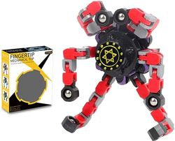 AIR Fidget Spinner Deformable Spinning Top med transformable Chain Fidget Gyro (Rød)