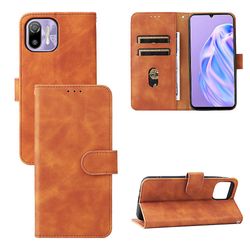 Etui til Ulefone Note 6 Cover Premium Læder Med Kortholder Flip Folio Magnetisk Etui Coque - Sort Brown