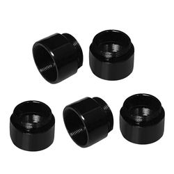 Gegong Musta 5kpl 5kpl / erä M12 Mount Thread Extension Adapter sinkki alloy extender M12 linssikiinnikkeen jatkorengas Mtv-liitännälle Cctv-objekt...