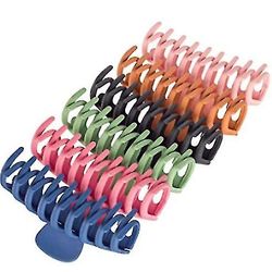 Zhuopai Kvinders Akryl Frosted Grab Clip Hår Klip Kombination Sæt set3