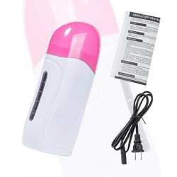 Wax Roller Kit karvanpoistoon, Roll On Wax Warmerkit, jossa 2 hunajavahapatruunaa/100kpl vahaliuskat, Honey Roller Waxing Kit miehille Naiset vaale...