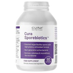 Cura Nutrition sporebiootit antioksidanteilla kapselit 90 (8001)