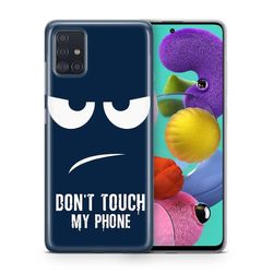 König Taske Mobiltelefonbeskytter til OnePlus 8 Pro Case Cover Taske Kofanger Cases TPU Motiv Dont røre min telefon Blau