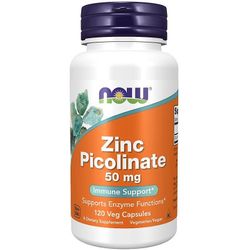 NOW Foods NOW Elintarvikkeet Sinkkipikolinaatti 50mg Kapselit 120