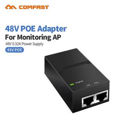Ilmainen toimitus Syöttö 48 V 0.32A virtalähde kytkentävirtalähde 48v Comfast POE verkkokytkin virtalähde wifi ap 48V 0.32A