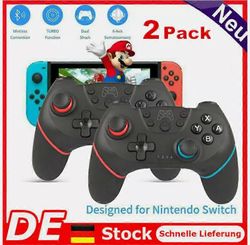 2Stk. fr Nintendo Switch/Pro langaton ohjain peliohjain peliohjaimet Bluetooth DE