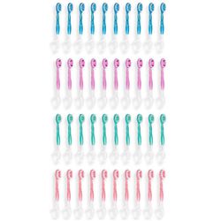 40 kpl kertakäyttöisiä minihammasharjoja matkalle - 5-in-1-toiminto, matkapäivämäärä kannettava yksittäin pakattu Kuten