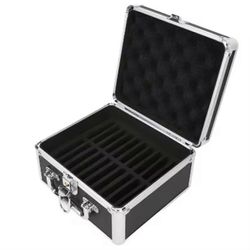 2,5 tuuman kiintolevyn säilytyslaatikko kätevä kahva 20-paikkainen kiintolevykotelo alumiiniseoksesta valmistettu turvalukko kaksinkertainen kotiin...