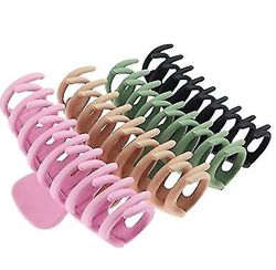 Zhuopai Kvinders Akryl Frosted Grab Clip Hår Klip Kombination Sæt set1