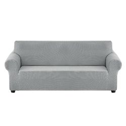 Eveltek Stretch Sofa Slipcover SofaBeskytter Små Tern Sølv M