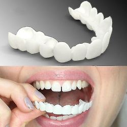 Ny 2024 övre/nedre Comfort Fit Flex Whitening Denture Tandställning Övre tänder