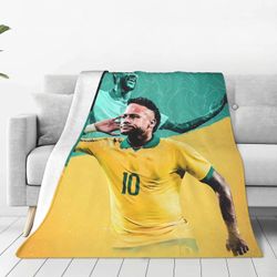 Kerota 10 Neymar Ultra-Soft Micro Travel Fleece pehmopeitot kotisänkyyn, sohvalle, olohuoneeseen ABD19649 50x40in 125x100cm