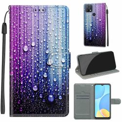 Foxdock Etui til Oppo A15/a15s abstrakte vanddråber magnetisk Moblie-etui