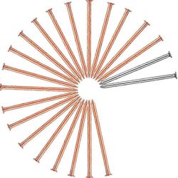 20 kpl kuparinauloja puiden kannon juuren tappamiseen, 3,5 tuuman pituiset piikit, kannon poistopiikit ja 2 kpl teräsnauloja Valokuvan väri