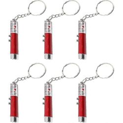 6kpl minilaserosoitin kissan lelu avaimenperällä taskulamppu hauska kissanpentulelu