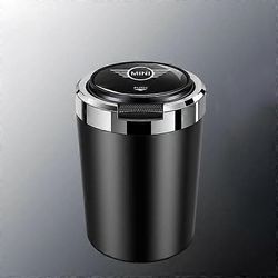 Tuhkakupit sopivat Mini Cooper Countrymaniin TOIMII R55 R56 R60 F54 F55 F56 yhden avaimen avoin kansi monitoiminen auton tuhkakuppi sisäosat musta