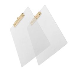 2 pakkausta kirkas akryylileikepöytä kultaisella leikkeellä, 8.8X12.2 A4 kirjainkoko, koulu- ja toimistotarvikkeet