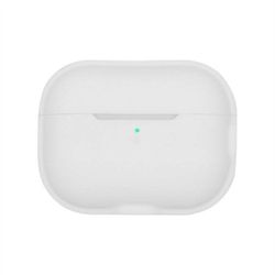 Yhteensopiva AirPods Pro 2 -latauskotelon kannen kanssa putoamista estävä silikonikotelo Bluetooth-kuulokkeiden suoja Valkoinen