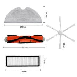 Mi Robot -imurin 2 STYTJ03ZHM varaosa, lisävarusteet, pääsivuharja, Hepa-suodatin