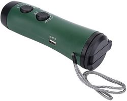 Linkrunning Emergency Survival Weather Radio Håndsvingradio Multifunktionel bærbar FM AM vejrradio med LED-lommelygte og håndledsrem til udendørs b...