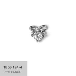 Søm Zircon Star Moon Heart Pearl Kanin Sommerfugl Kæde Negledekoration Champagne 1944