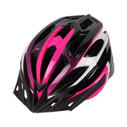 Aikuisten suojakypärä valolla pyöräilyyn, rullaluisteluun, pyöräilyyn Vaaleanpunainen