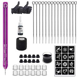 Hånd Poke Og Stick Tool Tattoo Kits Tattoo Hånd Poke Pen Kit Inkludert Tattoo Needles Diy Tattoo Tilbehør Tattoo Verktøy Hånd Poke Sett 1