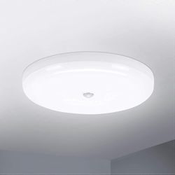 Augro 30W LED-kattovalaisin liiketunnistimella IP56 2400LM viileä valkoinen 6500K, 25CM