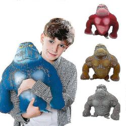 Maxi Baba Suuri Orangutan Purista Vent Doll Stress Relief Puristava lelu Sininen