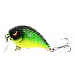 Sajygv Kvalitet flytende fiske hardt agn, lokke for å fange fisk som bass eller karpe, Crank Tackle, 4.5cm, 7g, 1 stk NO11 (andre)