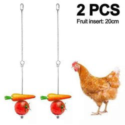 2kpl kana kasviksia vartaat hedelmäpidike kanoja lemmikkieläinten syöttö lelu 20cm