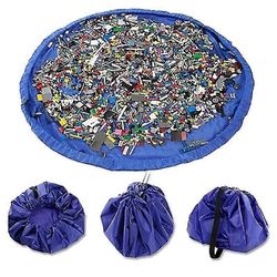 Lapset Lelu Tyyny Lelu Säilytyslaukku Suuri puhdas järjestäjä Leikkityyny Kestävä rakennuspalikka Lelusäilytyslaukku Ulkomatto Oranssi