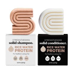 Rice & Protein Shampoo Bar oheneville hiuksille - Volume Shampoo Bar miehille ja naisille, Hiusten paksuuntuminen & ravitseva ja Htdrating 1 kpl