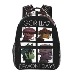 Reppu YL449 Gorillaz Kannettava Reppu Matka Vaellusreppu Muoti Rento Koululaukku Kirjalaukku Painettu Olkalaukku Aikuisille Lapsille449 16.1 X 11.8...